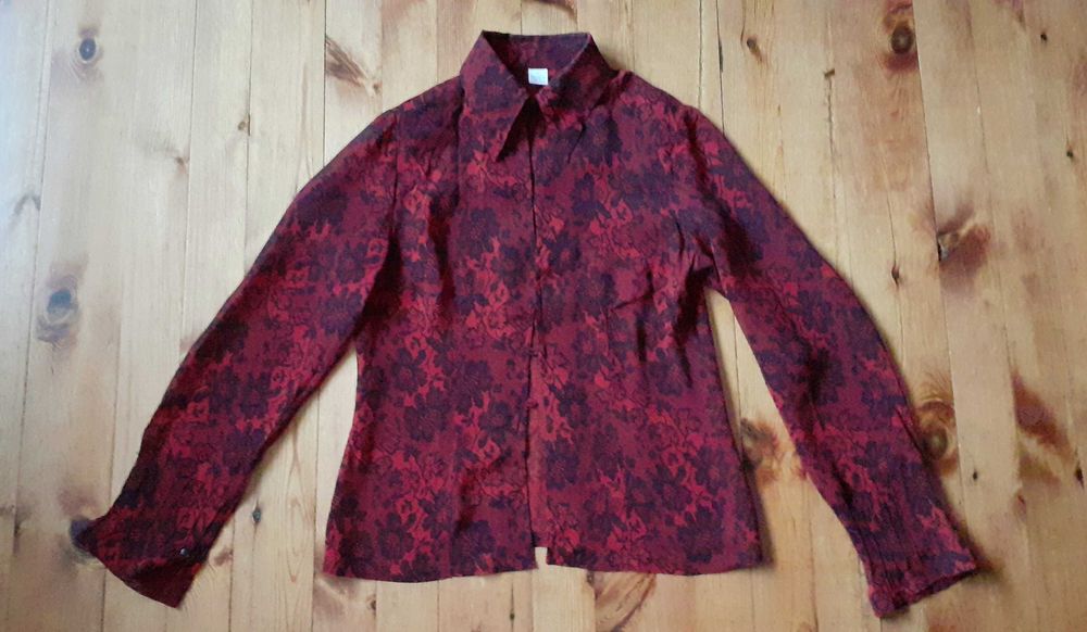 Koszula wzór koronki goth L