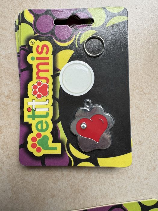 Chapas de identificação para coleira de cão ou gato, personalizadas