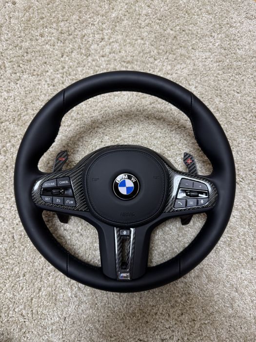 М руль Карбон для BMW g20 g30 g01 g05 g21 g31 G80 G82 підігів + вібро