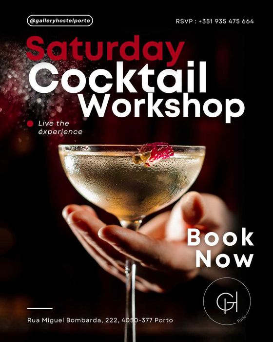 Workshop de Cocktails e Mocktails para Grupos e Eventos