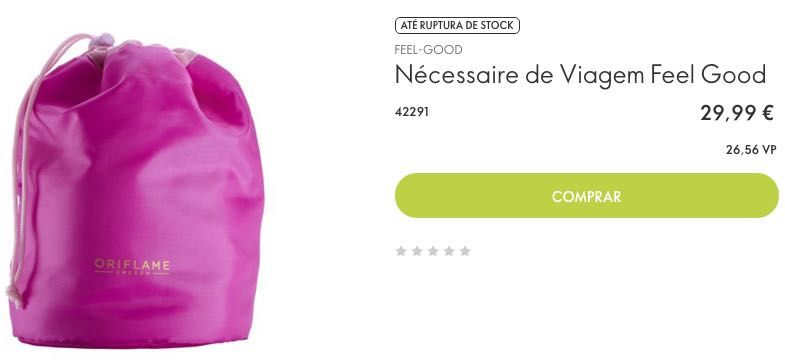 Necessaire de Viagem ORIFLAME Novo