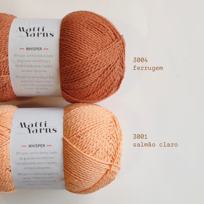 WHISPER novelo algodão orgânico