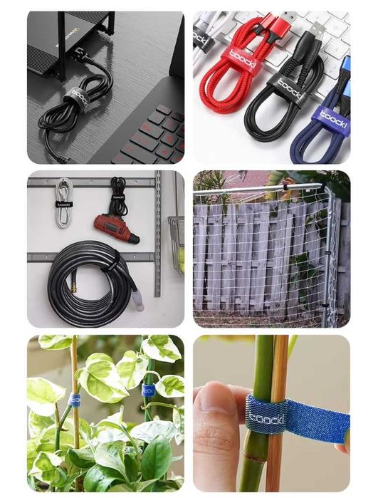 Многоразовая нейлоновая стяжка, липучка 5м