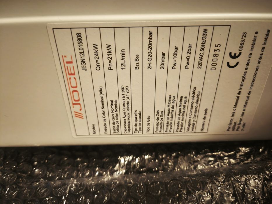 Esquentador Inteligente Jocel 12L