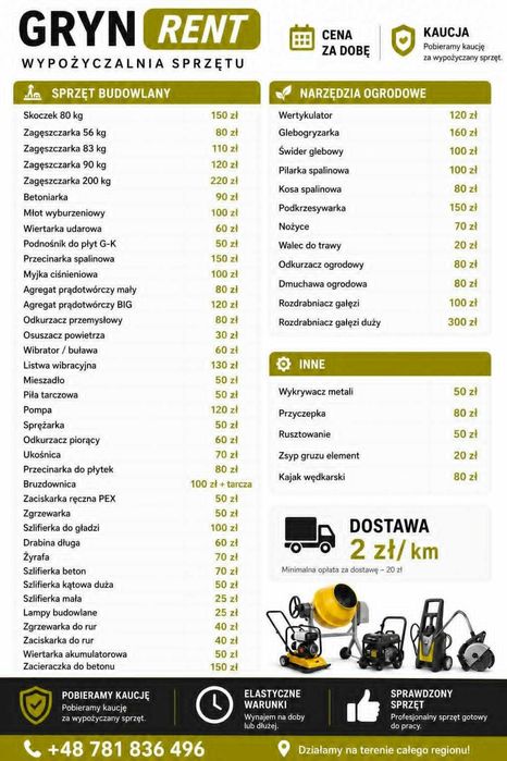 Zagęszczarka Wynajem
