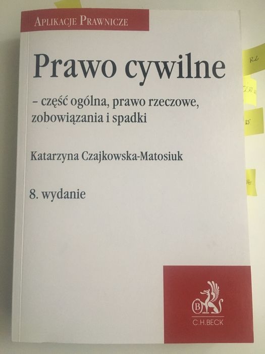 Prawo cywilne. Czajkowska-Matusik Beck 2023