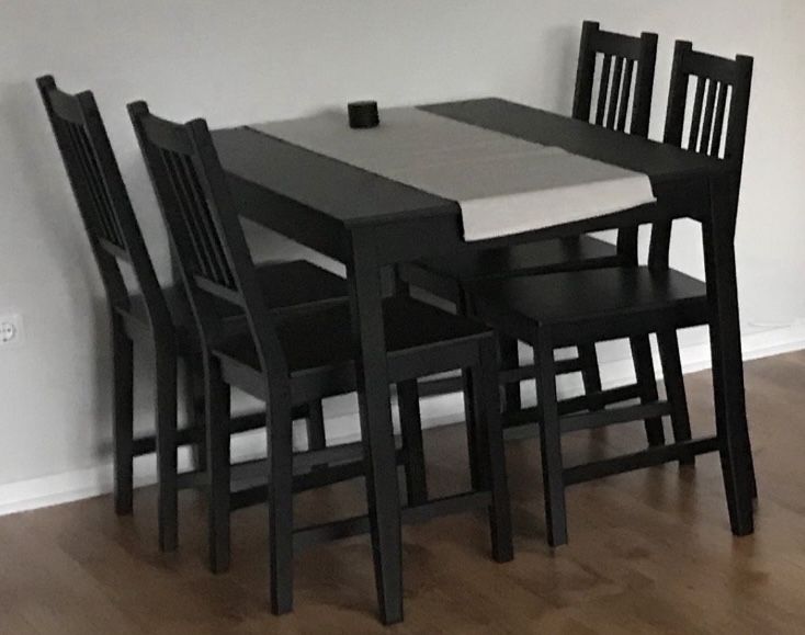 Komplet stol + 4 Krzesla ikea