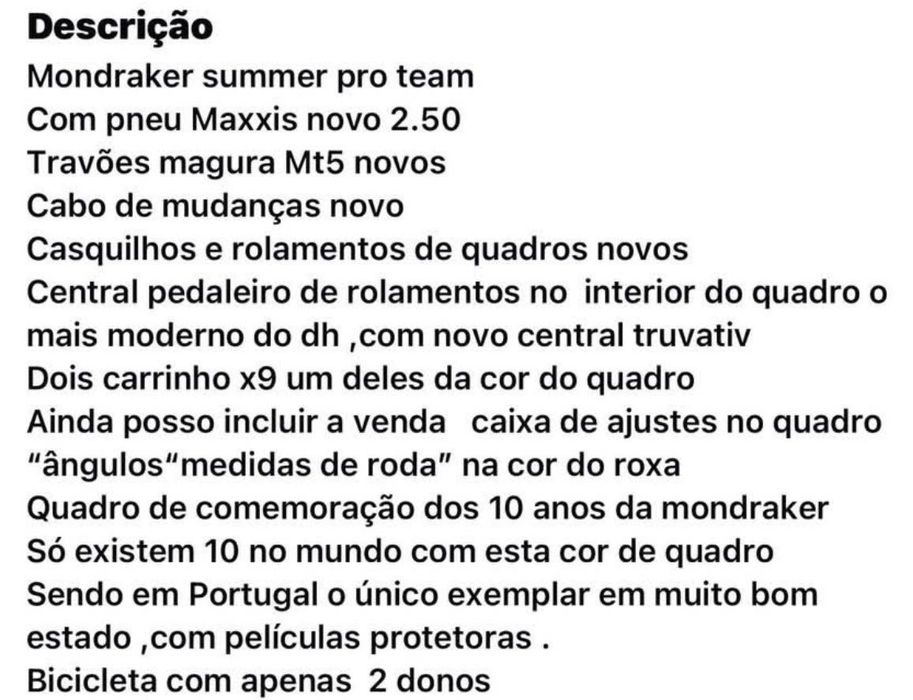 Bicicleta DH roda 26