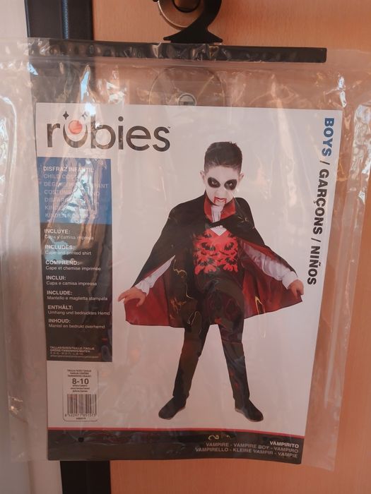 Fato halloween vampiro tam.8