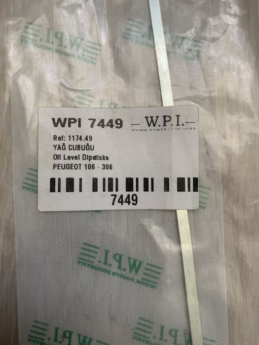 Масляний щуп WMI 7449 до Peugeot 106-306, partner, berlingo