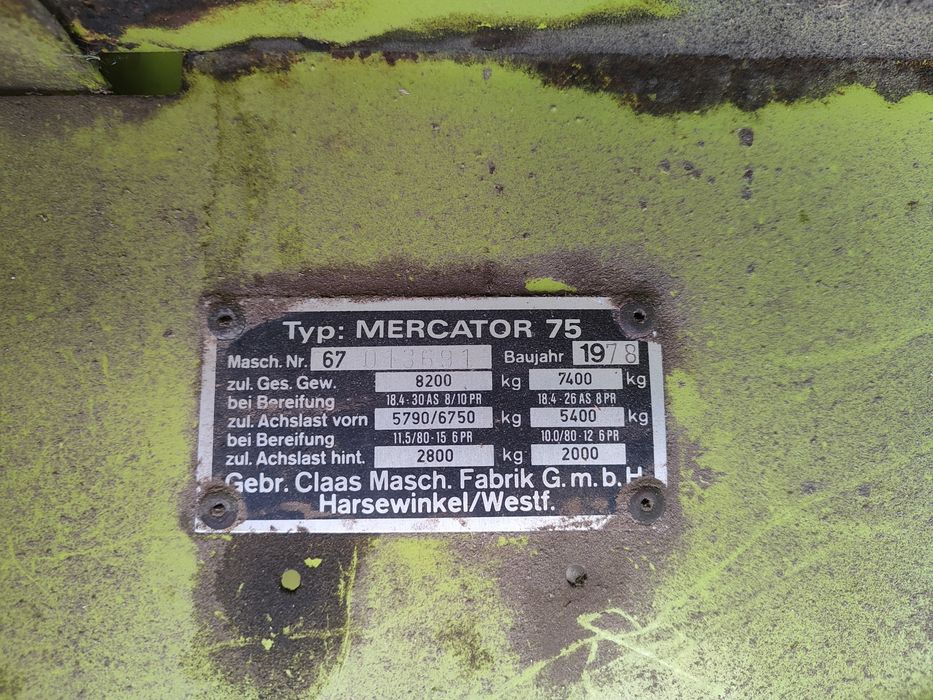 Kombajn Claas Mercator 75