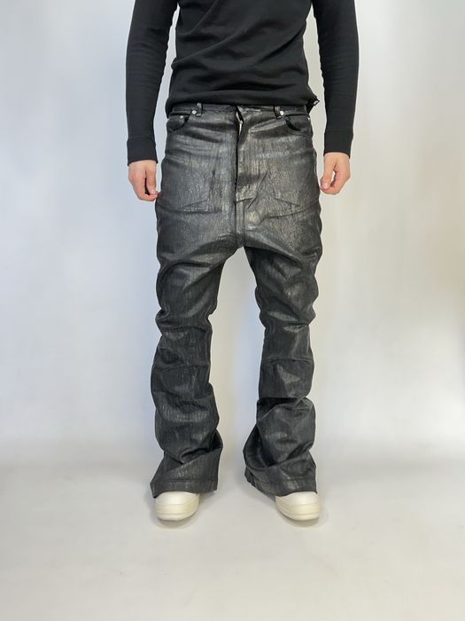 Rick Owens клеш джинси flared кльош джинсы штаны drkshdw синие черные