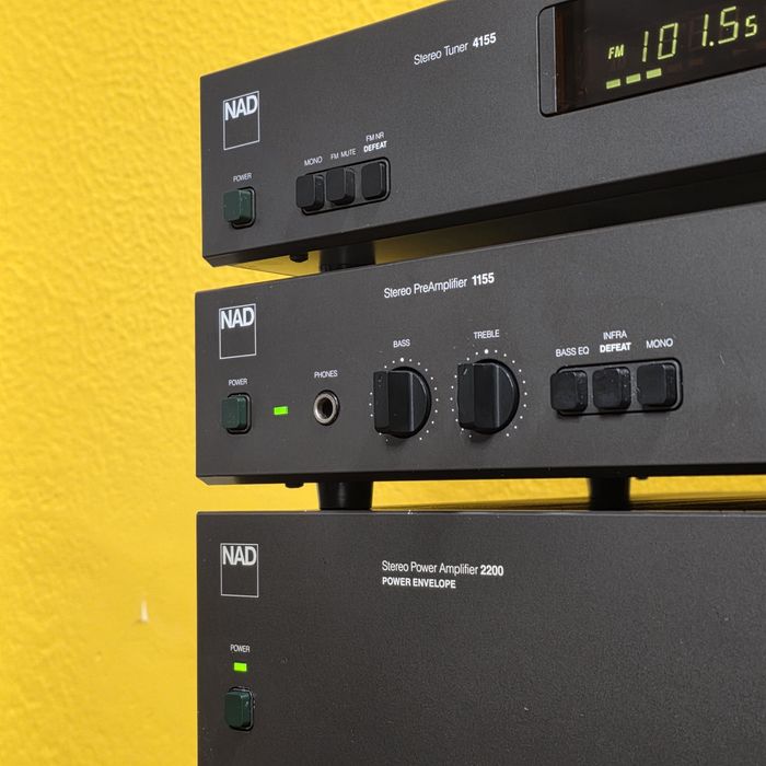 Conjunto NAD power pré e tuner