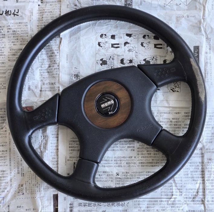 Руль Momo Спортивный с вылетом дрифт замша