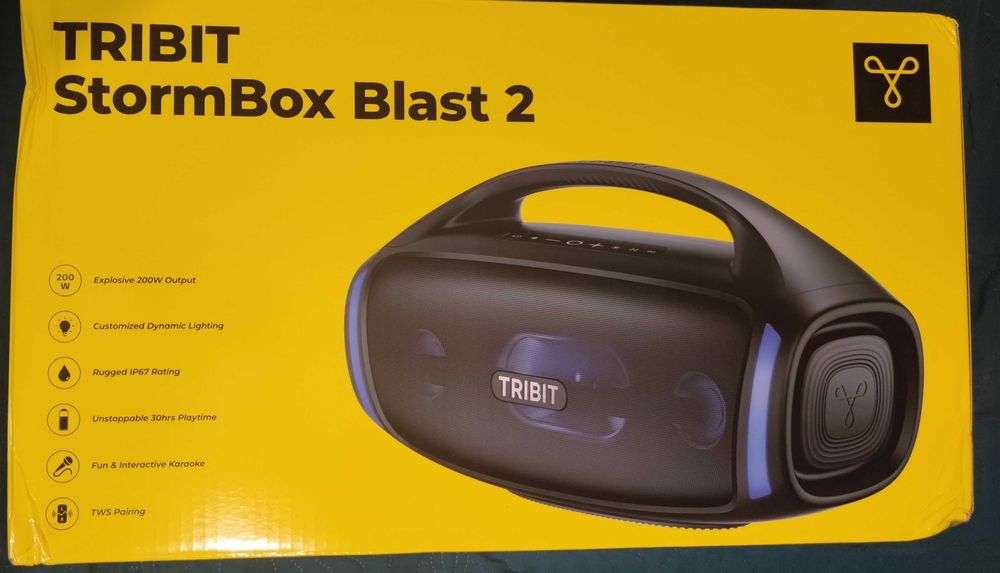 Новая bluetooth колонка TRIBIT StormBox Blast 2 200W/30H/IP67/Караоке