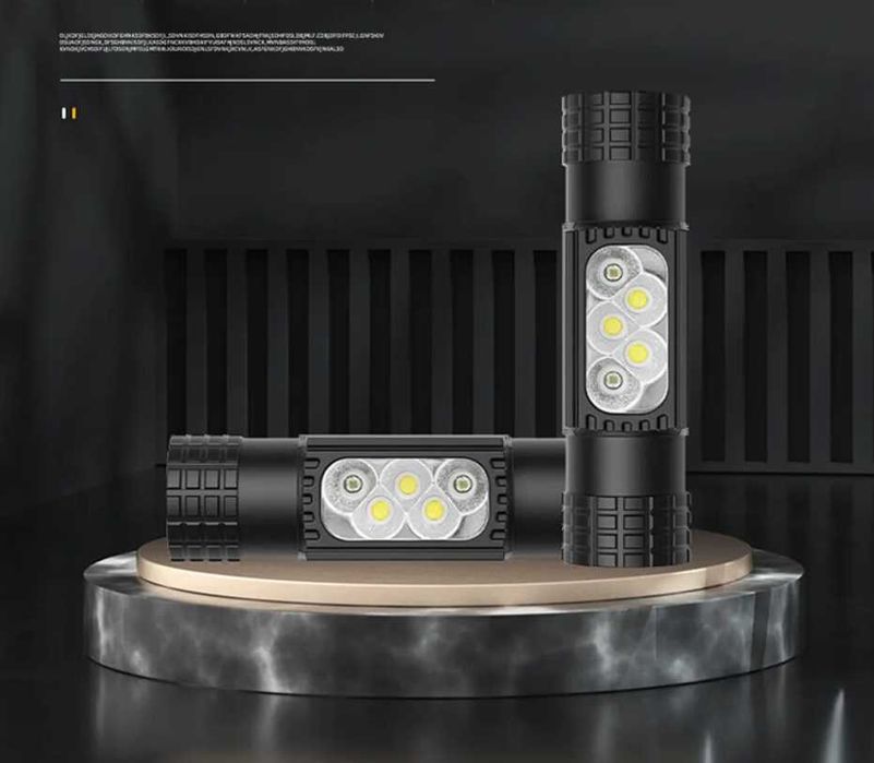 Продам крепление налобное Boruit и фонарь с синим светом