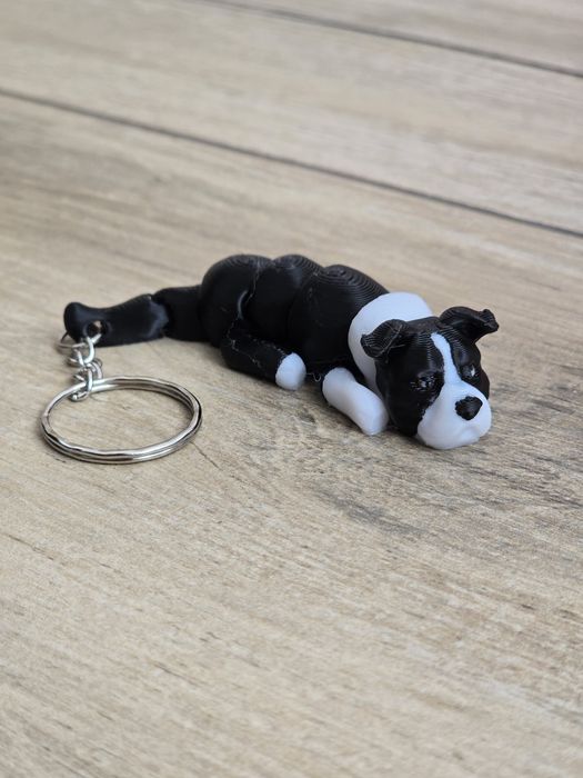 Breloczek Staffordshire Bull Terrier 3d - Seria Psów Druk3d fidget