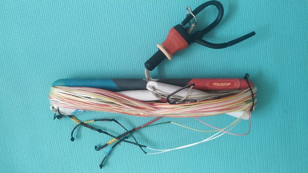 Barra kite surf Liquid Force 52 cm e barra fOne 45 cm