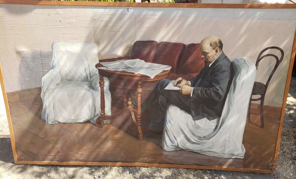 Продам картина маслом Ленин