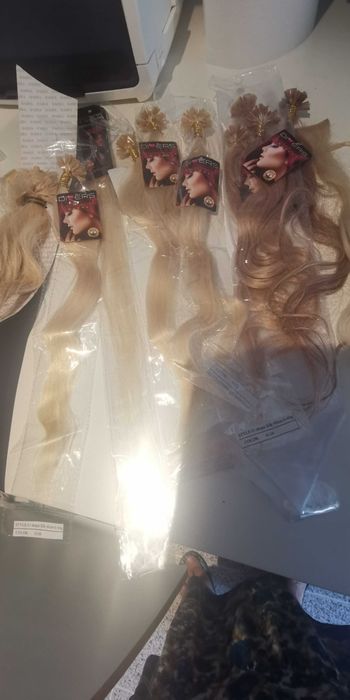 Extensões de cabelo humano