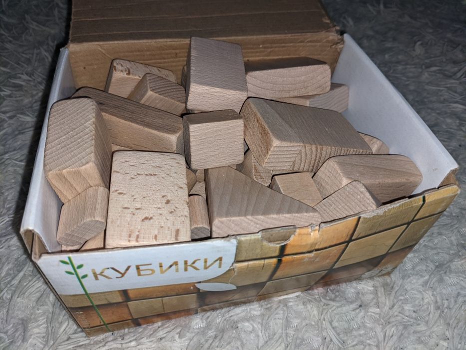 Кубики дерев'яні суперЕКО
