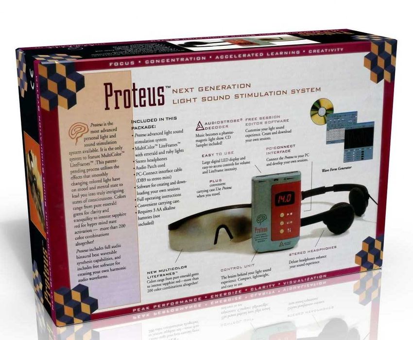 PROTEUS -  Estimulação mental c/ luz e sons isocrónicos