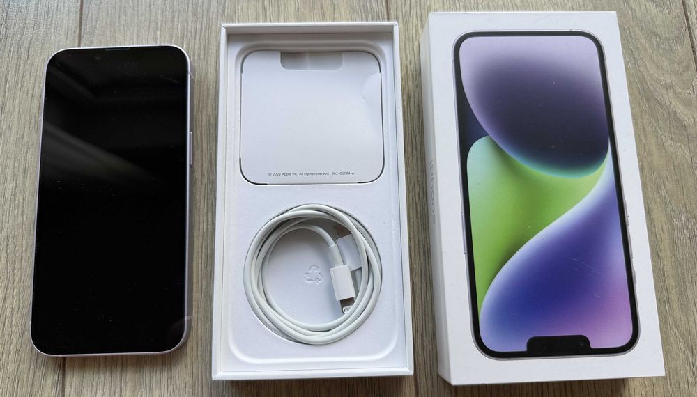 Iphone 14 128 GB stan idealny / purple