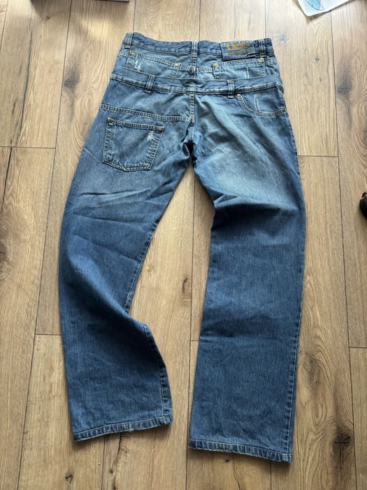 Dolce & Gabbana D&G Jeans Layered Waist Distressed Denim spodnie