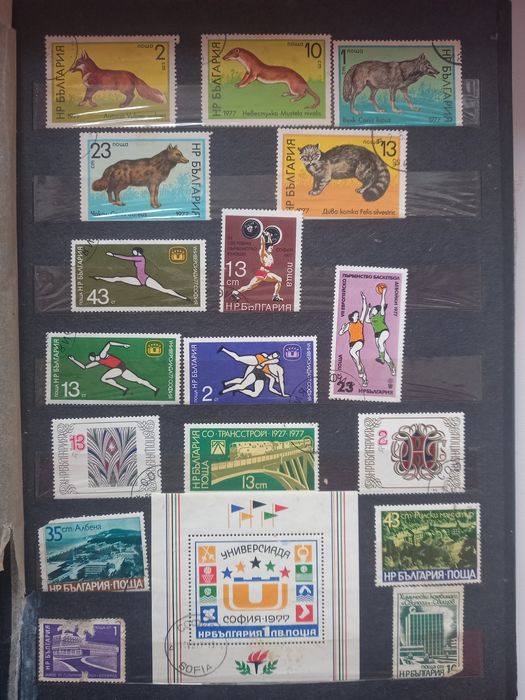 Колекція марок, в альбомі та чохлі до нього.