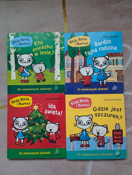 Zestaw - książeczki Kicia Kocia z okienkami