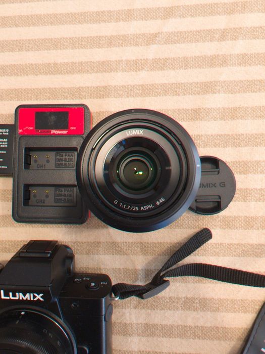 Máquina Fotográfica Mirrorless Lumix DC-G100D + 12-32mm + 45-150mm + 25mm