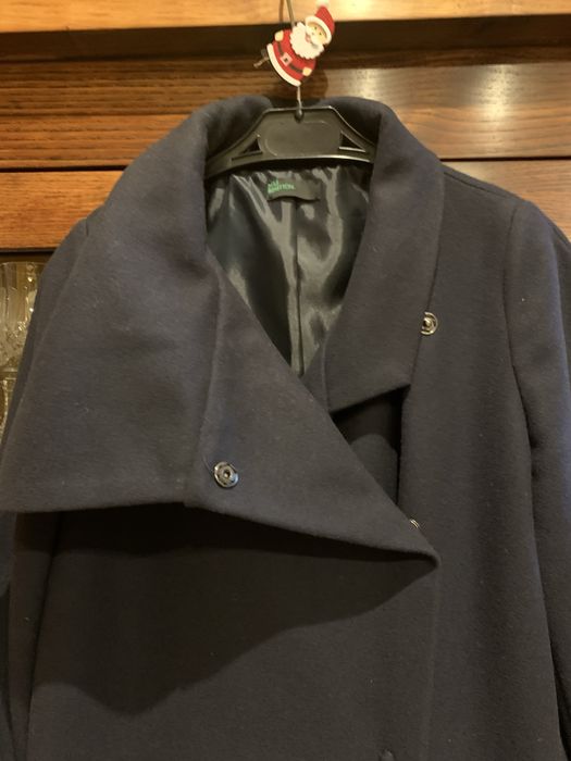 Sobretudo azul marinho como novo da benetton tamanho 34 portugues