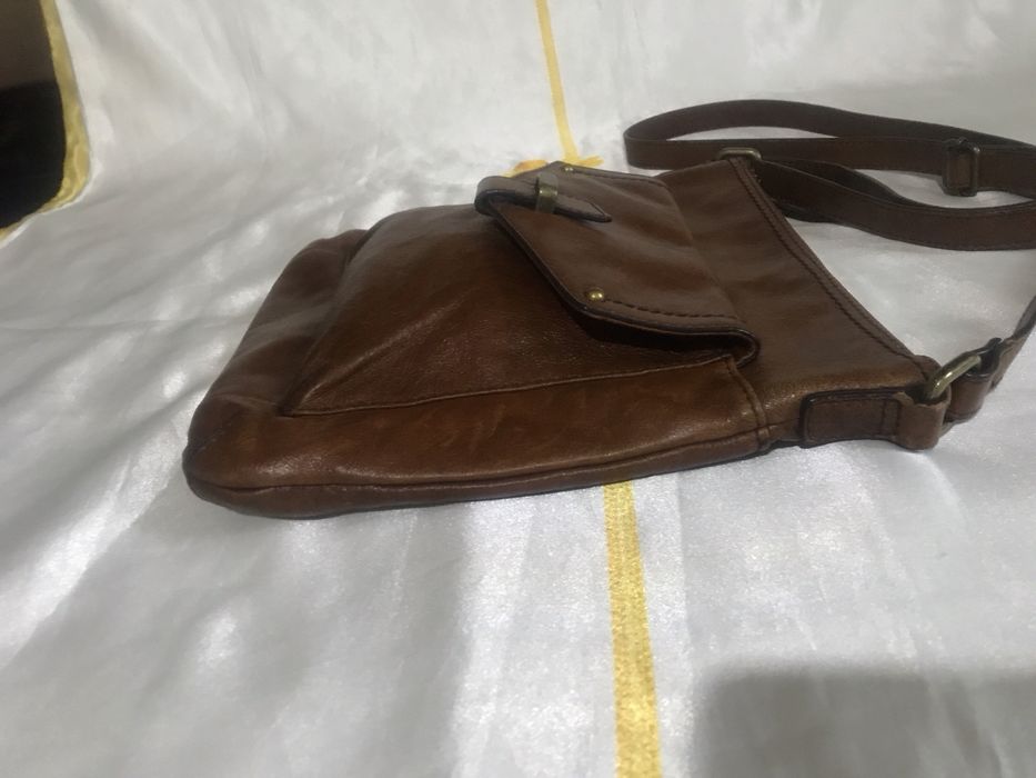 Подарок любимому! Мужская фирменная кожаная сумка M&S