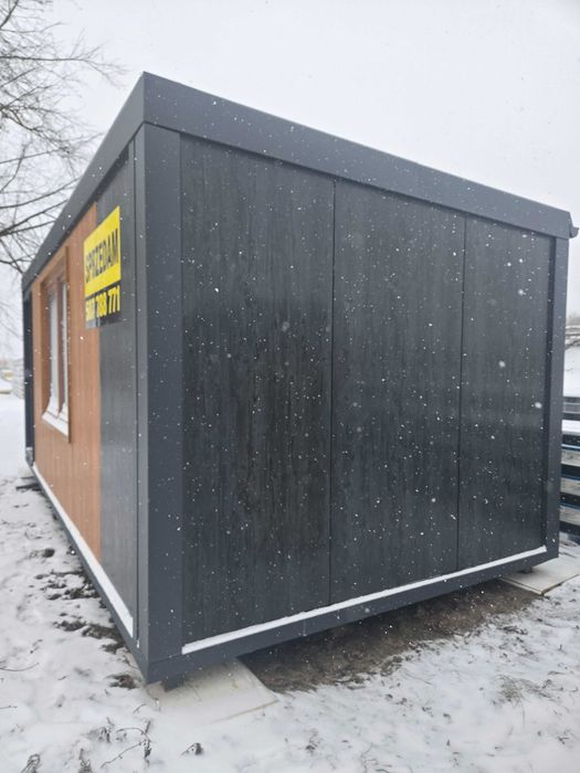 Kontener usługowo-handlowy drewnopodobny 100mm NOWY od ręki