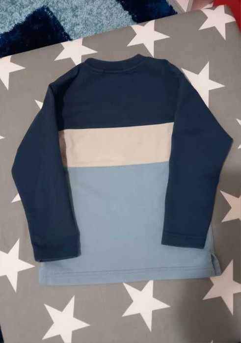 Camisola tons azuís e bege