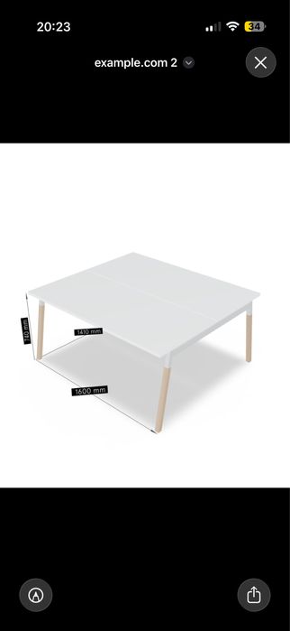 MDD Ogi W Bench BOW46 Duo Biurko / Podwójne ( Jak nowe, 25% ceny )