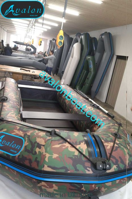 Надувний моторний човен ПВХ AVALON для риболовлі АВАВЛОН АТ 350