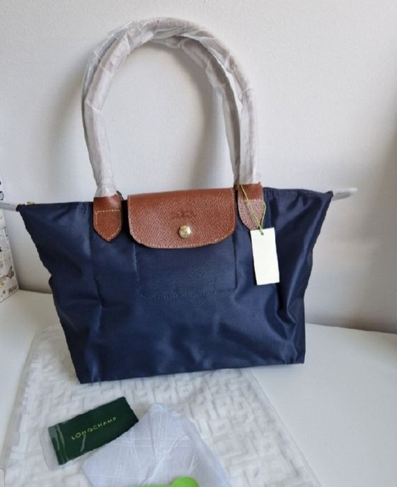 Granatowa torebka LONGCHAMP roz M