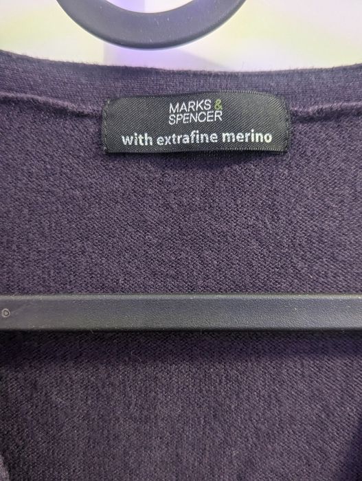 Kardigan z wełną Marks&Spencer r. 40