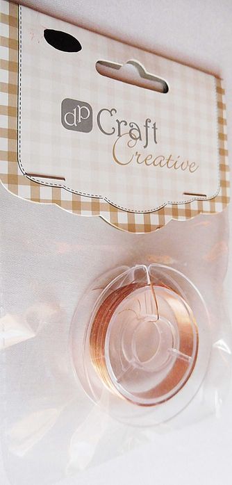 Drucik metalowy miedziany do biżuterii 0,3mm 10m