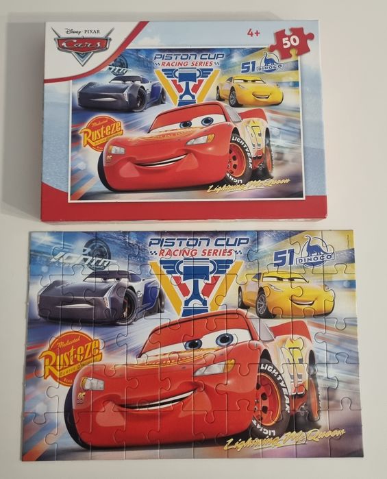 Puzzle Clementoni 4+. Zygzak Mcqueen. Disney. Pixar. Cars. Jak nowe.