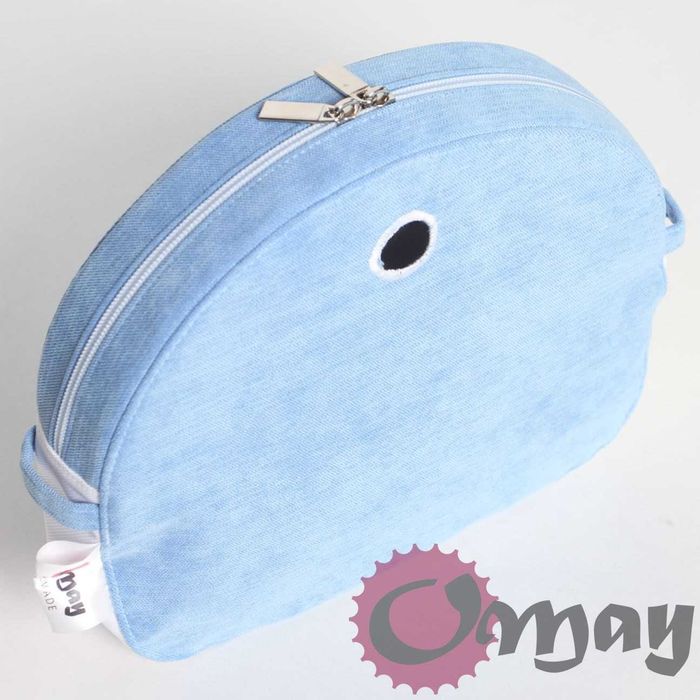 organizer OBAG MOON LIGHT błękitny welur wkład OMAY