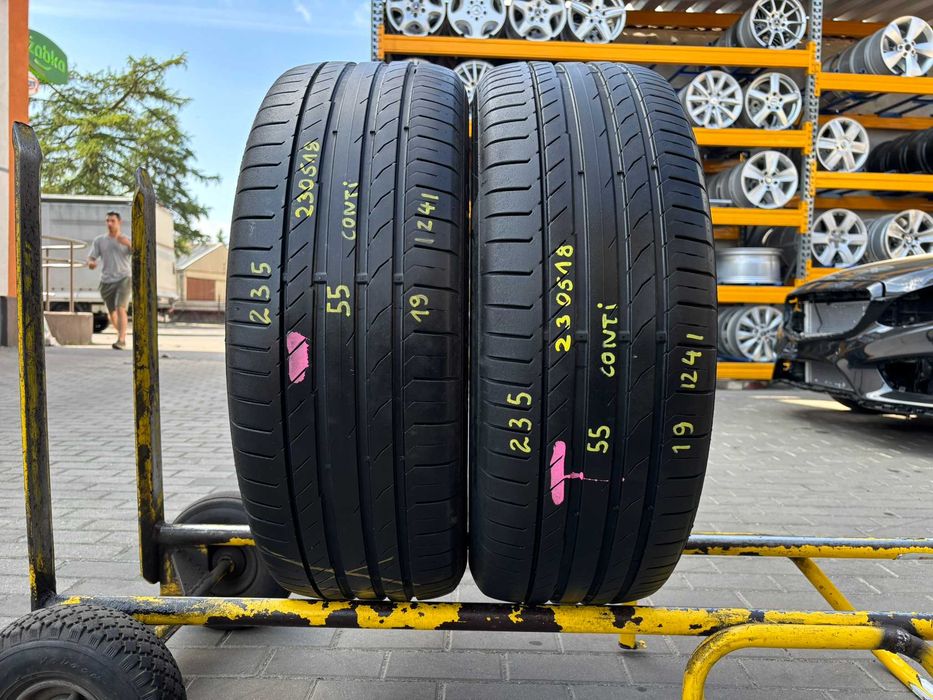 2X OPONY LETNIE 235/55R19 105V Continental ContiSportContact 5 XL VOL Volvo Rant Ochronny 5.5MM 2024R SPRAWDZONE CAŁE! #230518
