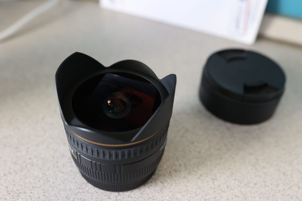 Sigma 15mm 2.8 fisheye mocowanie Canon