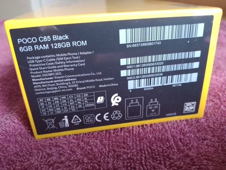 Смартфон Poco C85, 6/128 Gb