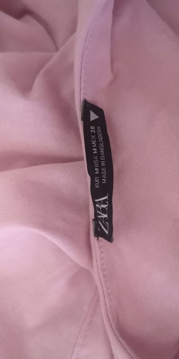 Różowa midi sukienka zara