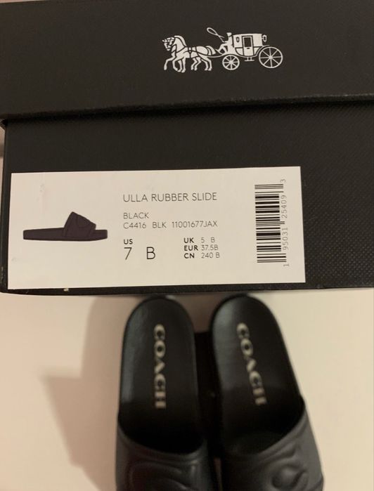 Coach резинові тапки шльопки