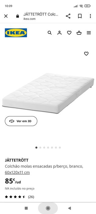 Colchão de berço/cama de grades
