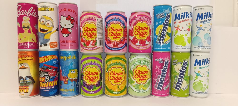 Напої/напитки Чупа чупс,Милкис,Ментос оптом