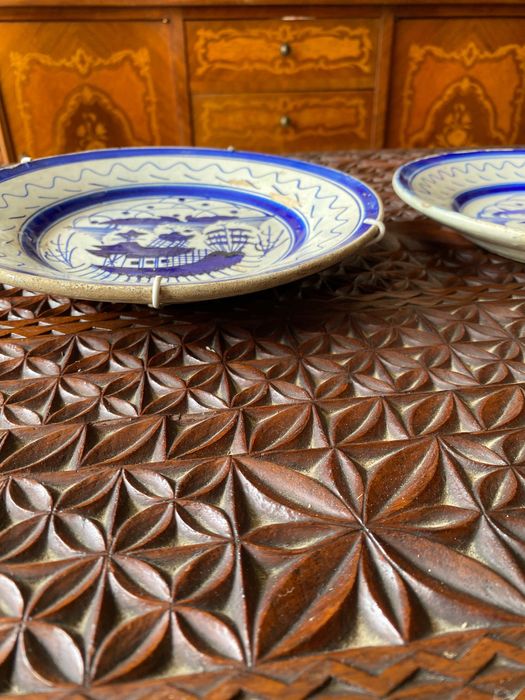 Pratos Faiança Portuguesa Séc XIX 23,5 cm